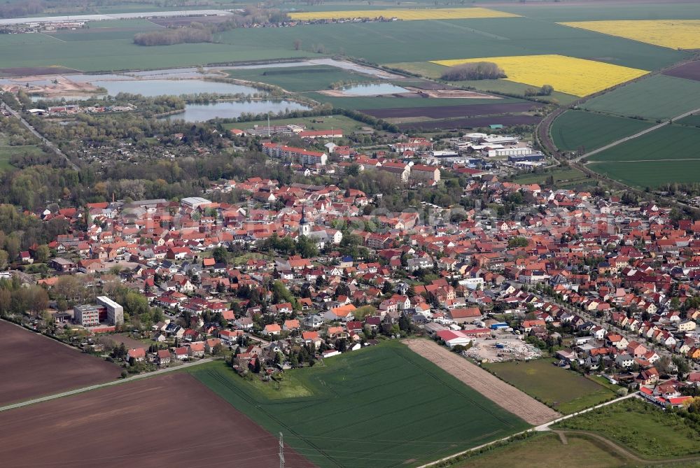 Aerial image Stotternheim - City view on down town in Stotternheim in the state Thuringia, Germany