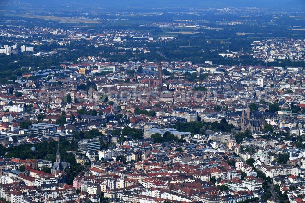 Aerial photograph Strasbourg - Straßburg - City view of the city area of in Strasbourg in Grand Est, France