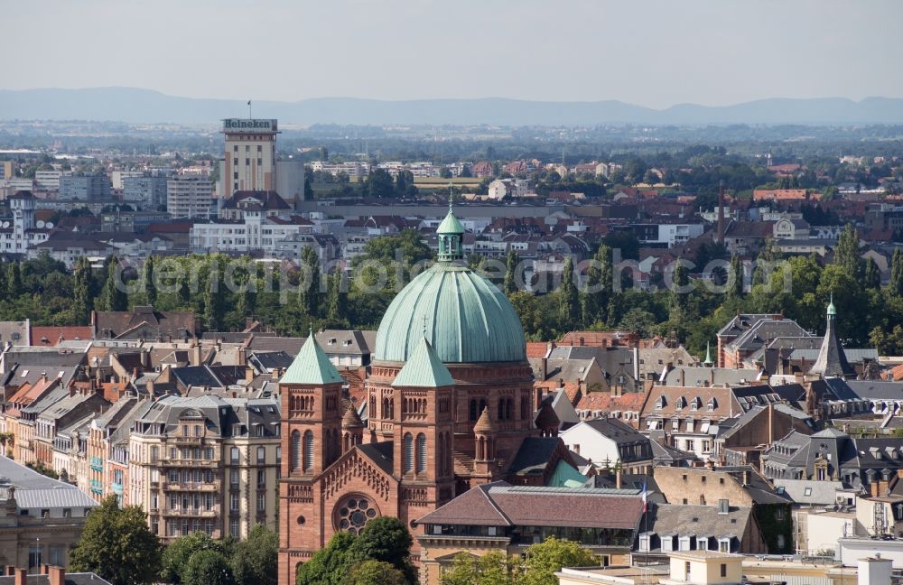 Aerial image Strasbourg - Straßburg - City view of the city area of in Strasbourg in Grand Est, France