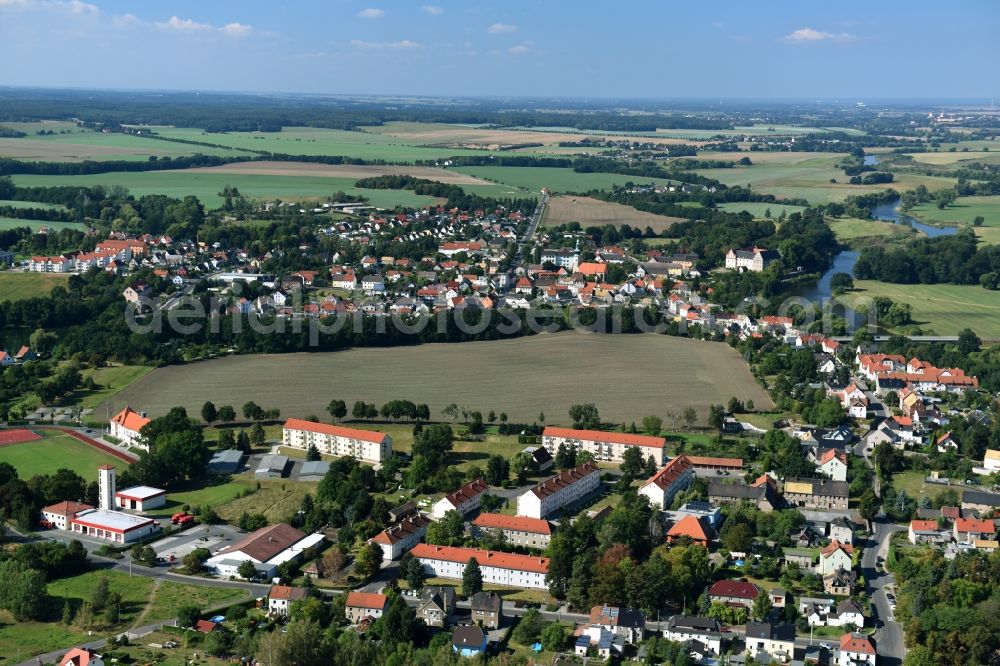 Aerial photograph Trebsen/Mulde - City view of the city area of in Trebsen/Mulde in the state Saxony