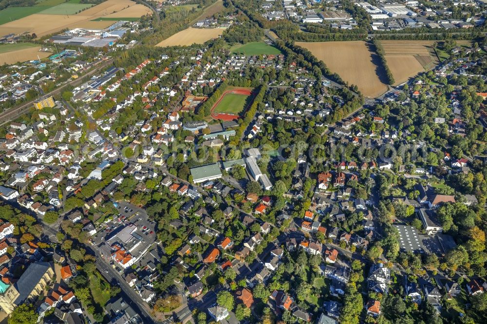 Aerial photograph Unna - City view of the city area of in Unna in the state North Rhine-Westphalia, Germany