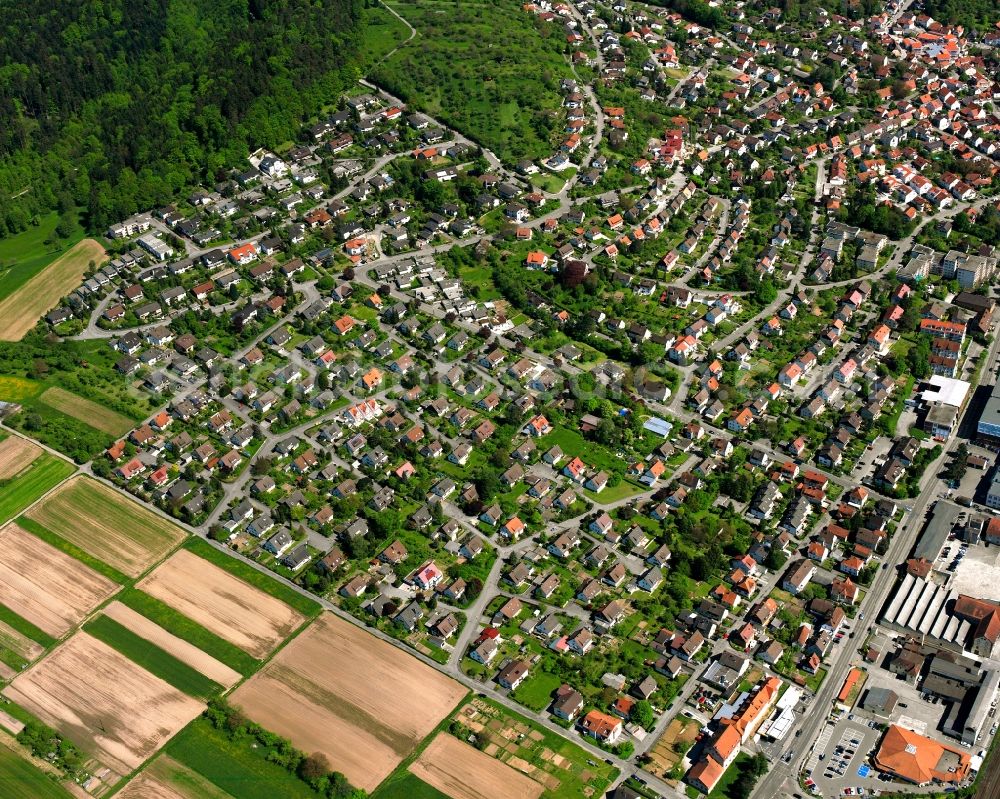 Aerial photograph Walkersbach - City view on down town in Walkersbach in the state Baden-Wuerttemberg, Germany