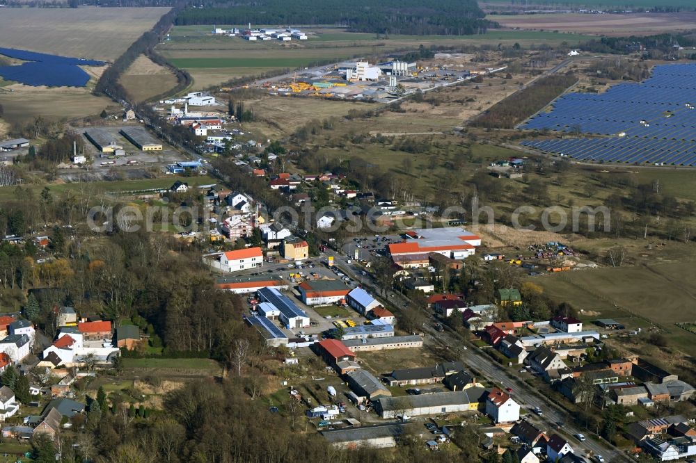 Werneuchen from the bird's eye view: City view of the city area of in Werneuchen in the state Brandenburg, Germany