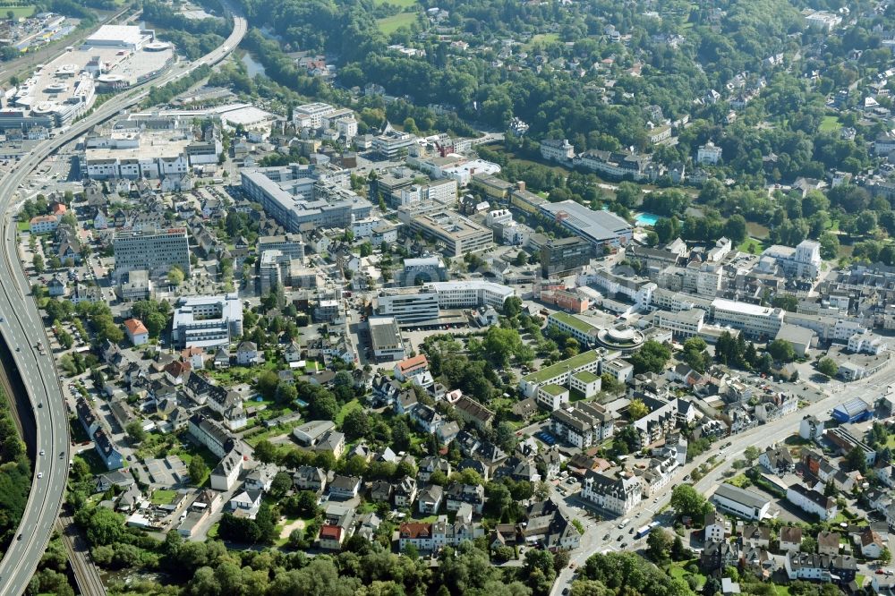 Aerial image Wetzlar - City view of the city area of in Wetzlar in the state Hesse, Germany