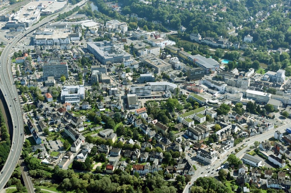 Wetzlar from the bird's eye view: City view of the city area of in Wetzlar in the state Hesse, Germany