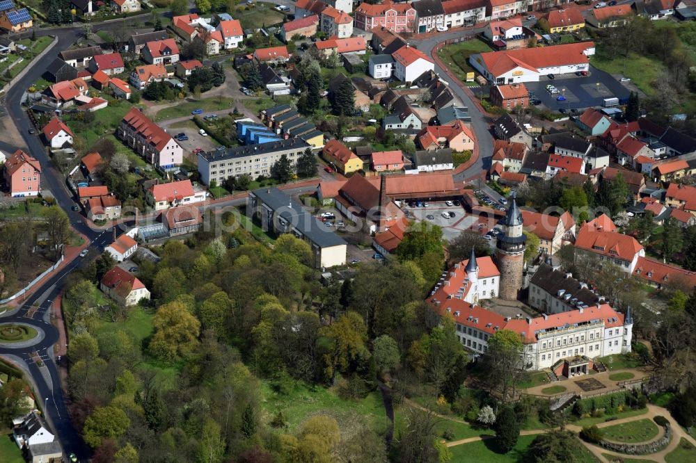 Aerial image Wiesenburg/Mark - City view of the city area of in Wiesenburg/Mark in the state Brandenburg