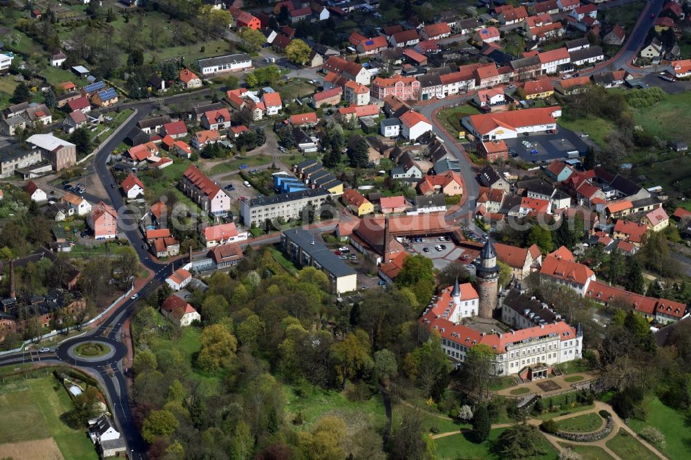 Aerial photograph Wiesenburg/Mark - City view of the city area of in Wiesenburg/Mark in the state Brandenburg