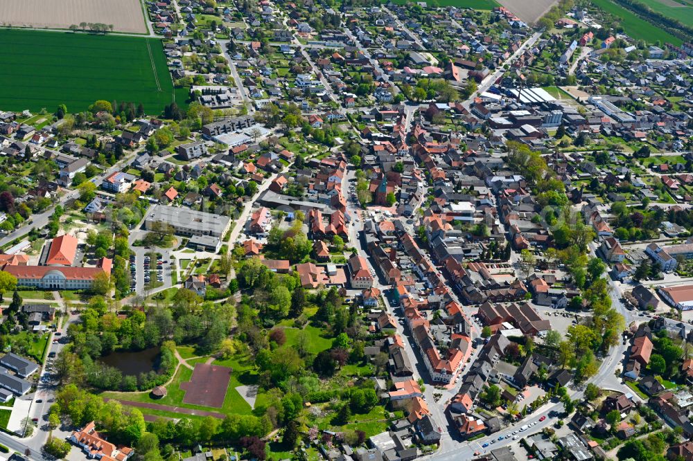 Aerial photograph Wittingen - City view on down town in Wittingen in the state Lower Saxony, Germany