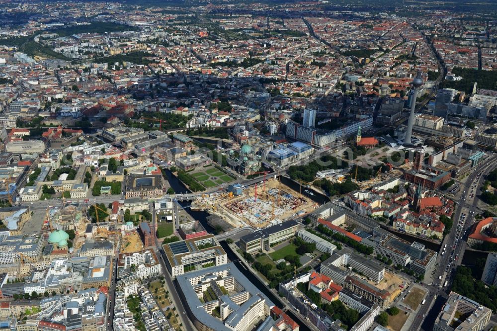 Aerial image Berlin Mitte - Cityscape downtown area in the center of East Berlin Mitte