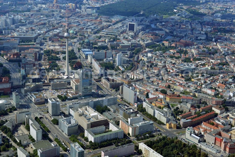 Aerial image Berlin Mitte - Cityscape downtown area in the center of East Berlin Mitte