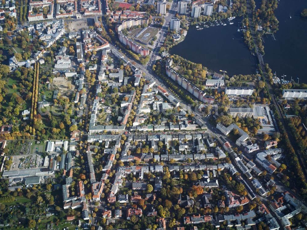 Aerial image Potsdam - City view of the inner-city area of Potsdam in the state Brandenburg