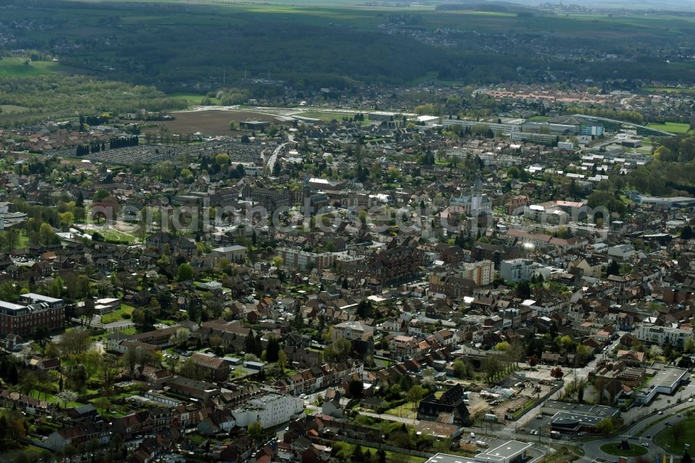 Aerial photograph Lievin - View of the historic city center of Lievin in Nord-Pas-de-Calais Picardy, France