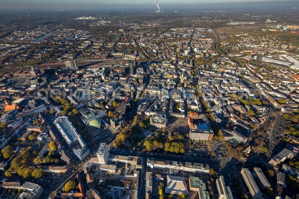 Aerial image Dortmund - City view of downtown area in Dortmund in the state North Rhine-Westphalia, Germany