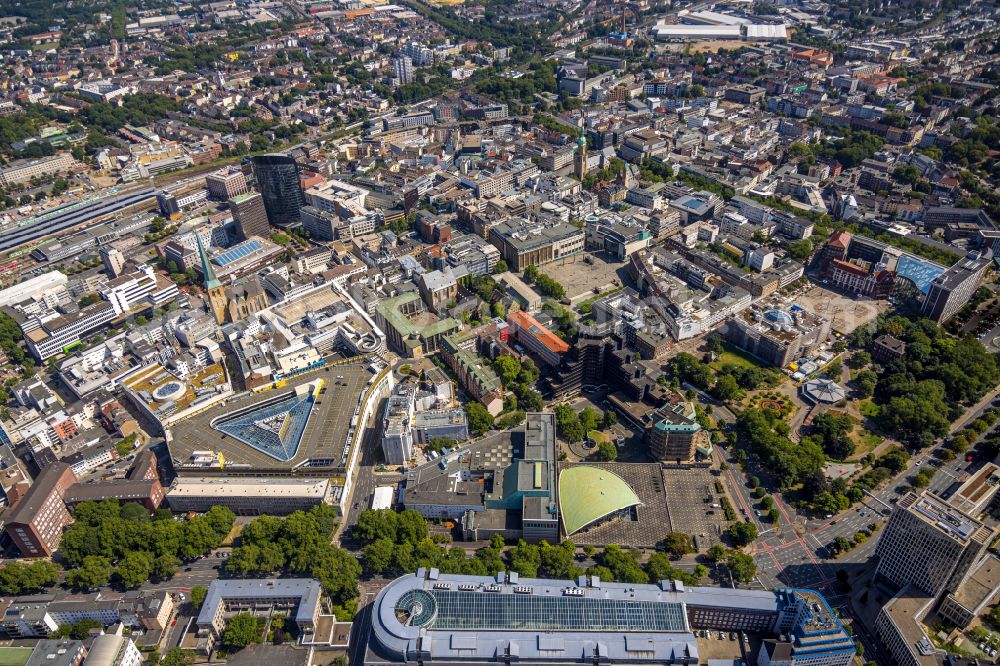 Aerial photograph Dortmund - City view of downtown area in Dortmund in the state North Rhine-Westphalia, Germany