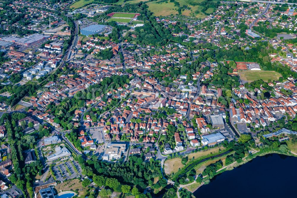 Aerial photograph Gifhorn - City view of the inner city area in Gifhorn in the state Lower Saxony, Germany