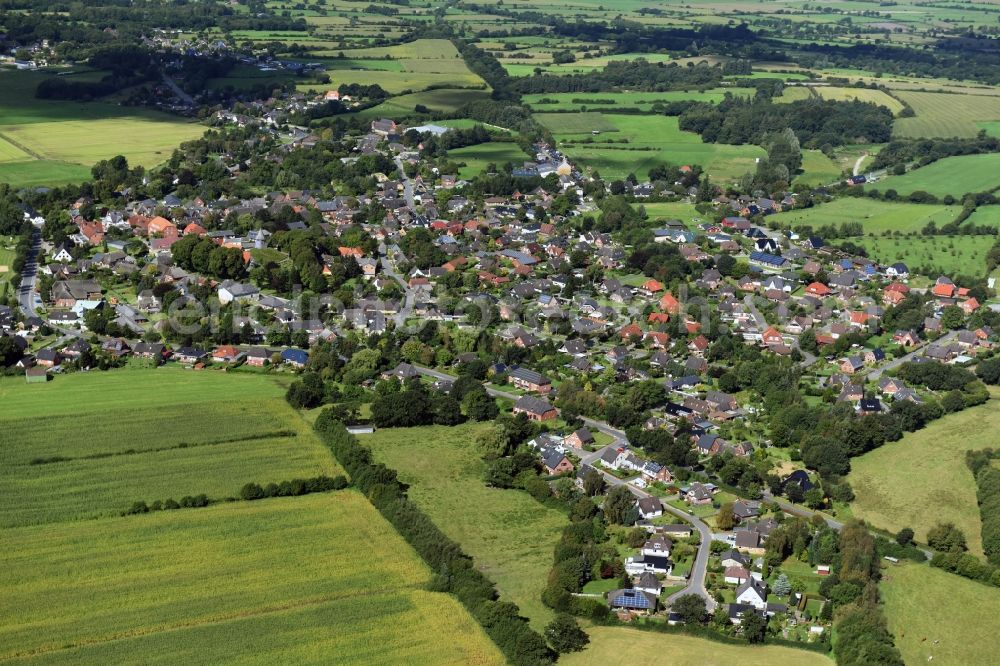 Schwabstedt from the bird's eye view: City view of downtown area Schwabstedt in Schwabstedt in the state Schleswig-Holstein