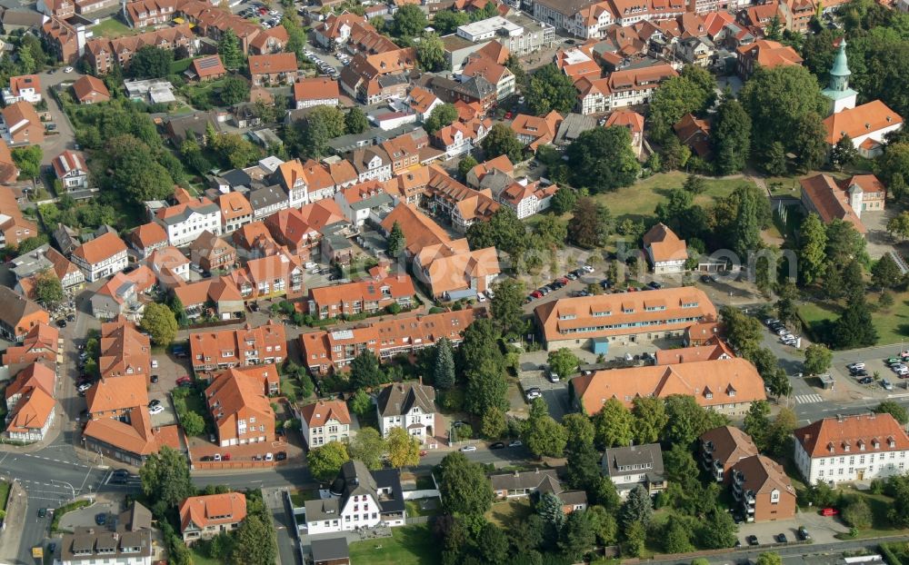 Aerial photograph Wolfsburg - Cityscape of downtown in Wolfsburg in the state Lower Saxony