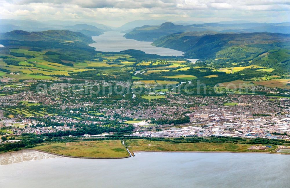 Aerial photograph Inverness - City view of Inverness in the district of Highland in Scotland