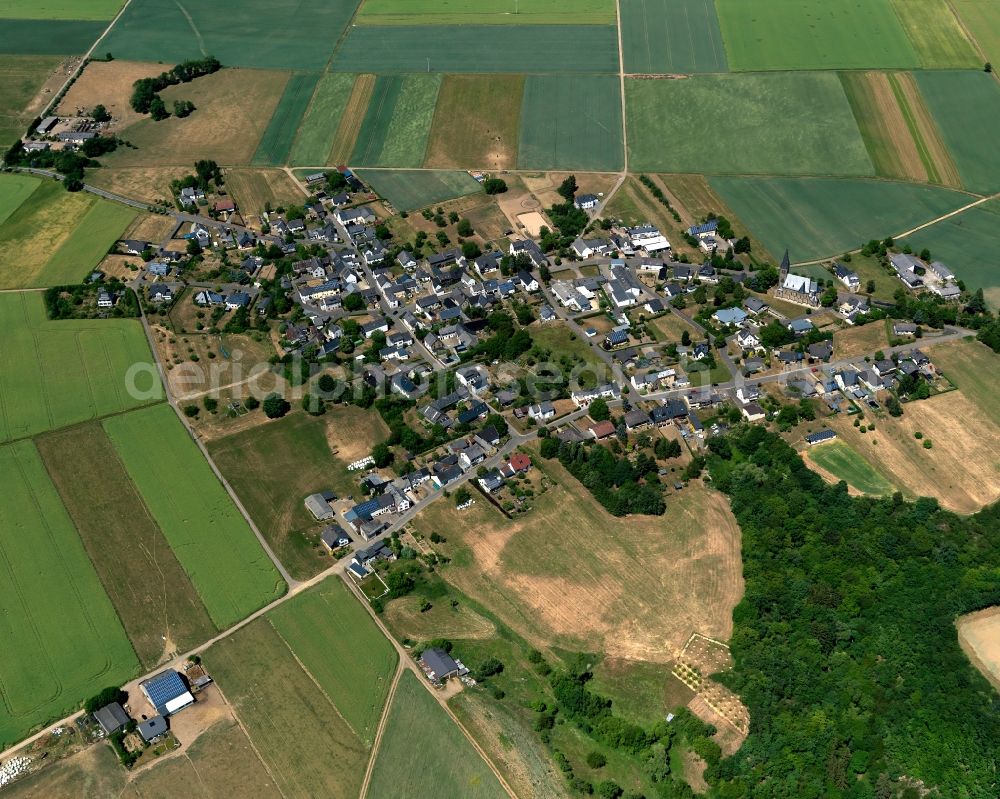 Kail from the bird's eye view: Cityscape of Kail in Rhineland-Palatinate