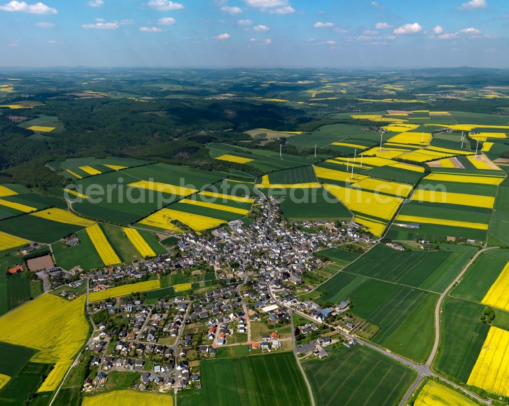 Aerial photograph Kehrig - City view from Kehrig in the state Rhineland-Palatinate