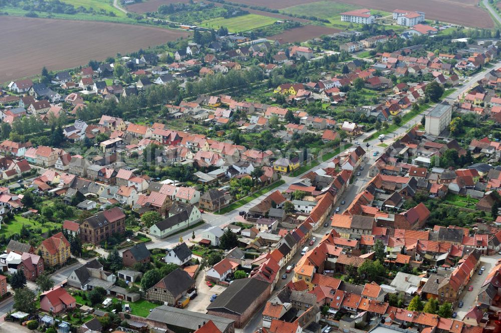 Aerial image Kelbra ( Kyffhäuser ) - Cityscape Kelbra ( Kyffhaeuser ) i Saxony-Anhalt