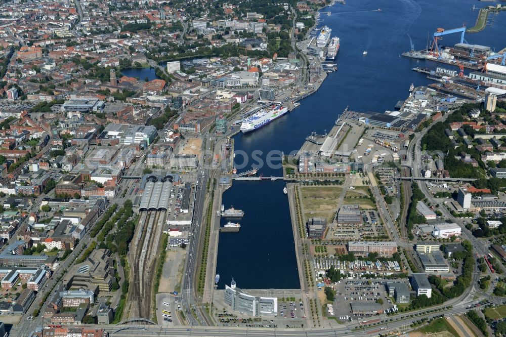 Aerial photograph Kiel - View of Kiel and its harbour in the state of Schleswig-Holstein