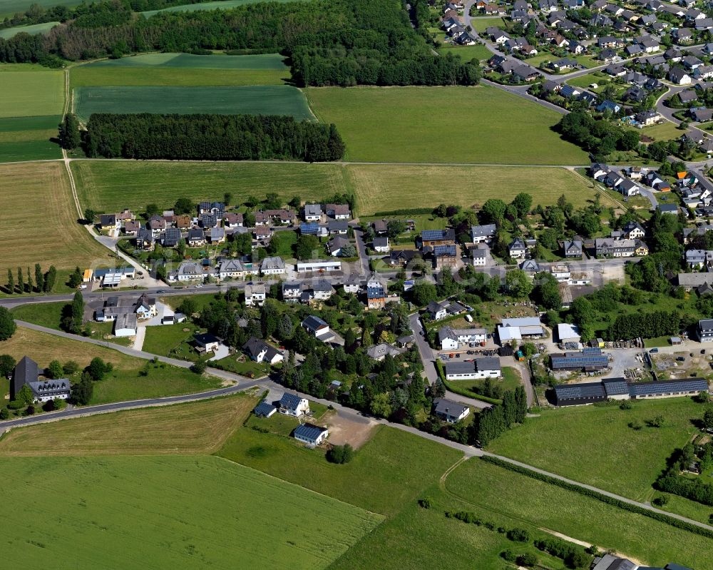 Aerial photograph Kirchberg (Hunsrück) - City view from Kirchberg (Hunsrueck) in the state Rhineland-Palatinate