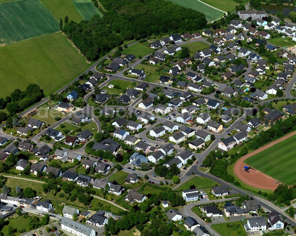 Aerial photograph Kirchberg (Hunsrück) - City view from Kirchberg (Hunsrueck) in the state Rhineland-Palatinate