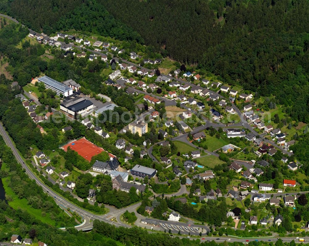 Aerial image Kirchen (Sieg) - City view of Kirchen (Sieg) in Rhineland-Palatinate. The Town is a recognized health resort in the southwestern part of Siegerlands