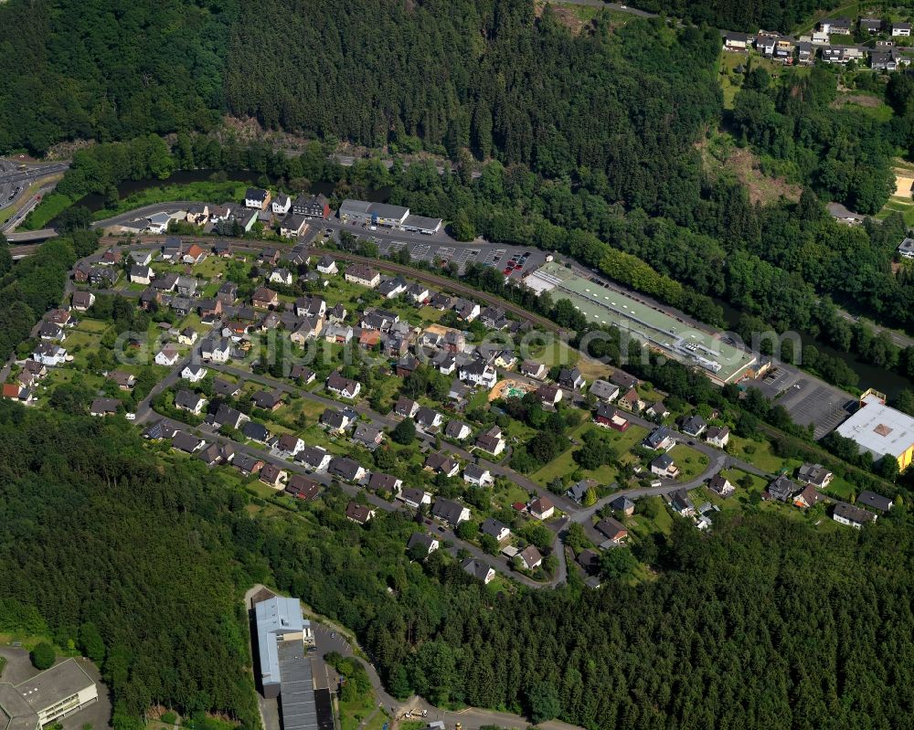 Aerial photograph Kirchen (Sieg) - City view of Kirchen (Sieg) in Rhineland-Palatinate. The Town is a recognized health resort in the southwestern part of Siegerlands