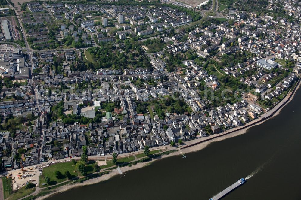 Koblenz OT Neuendorf from the bird's eye view: City view from the district of Koblenz - Neuendorf in Rhineland-Palatinate