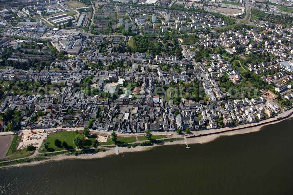 Koblenz OT Neuendorf from the bird's eye view: City view from the district of Koblenz - Neuendorf in Rhineland-Palatinate