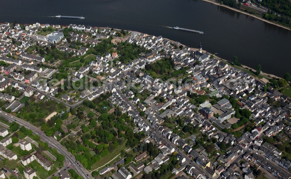 Koblenz OT Neuendorf from above - City view from the district of Koblenz - Neuendorf in Rhineland-Palatinate