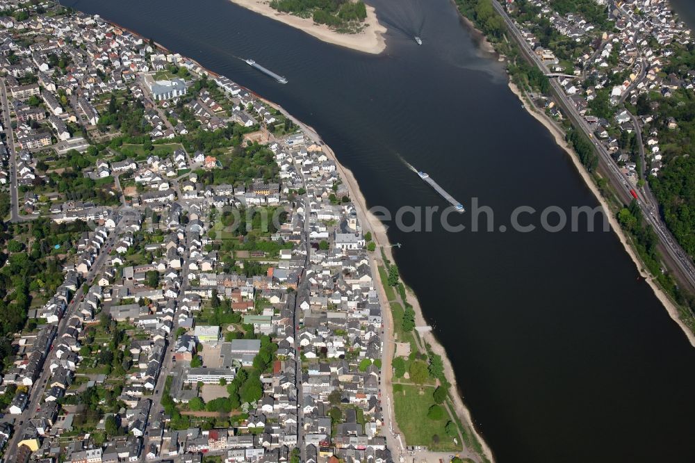 Aerial image Koblenz OT Neuendorf - City view from the district of Koblenz - Neuendorf in Rhineland-Palatinate