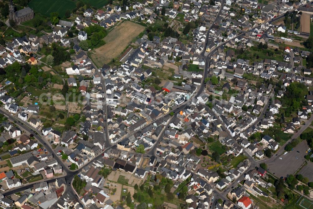 Koblenz OT Rübenach from the bird's eye view: City view from the district of Koblenz- Rübenach in Rhineland-Palatinate