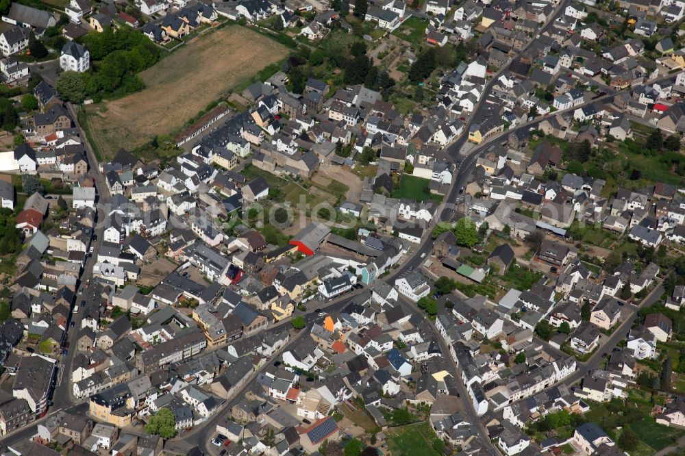 Aerial image Koblenz OT Rübenach - City view from the district of Koblenz- Rübenach in Rhineland-Palatinate