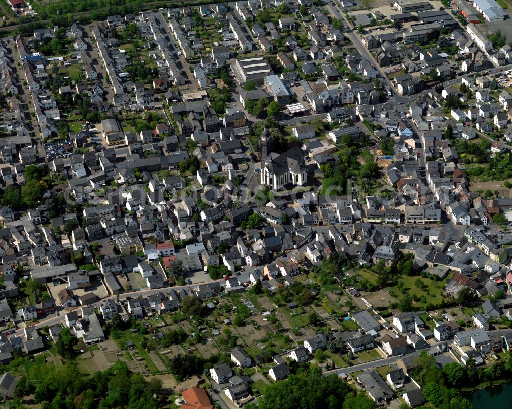 Aerial photograph Kruft - City view from Kruft in the state Rhineland-Palatinate