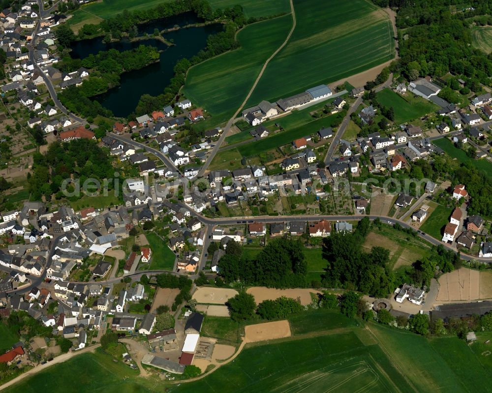 Aerial image Kruft - City view from Kruft in the state Rhineland-Palatinate