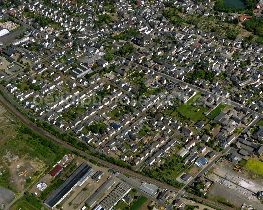 Kruft from the bird's eye view: City view from Kruft in the state Rhineland-Palatinate