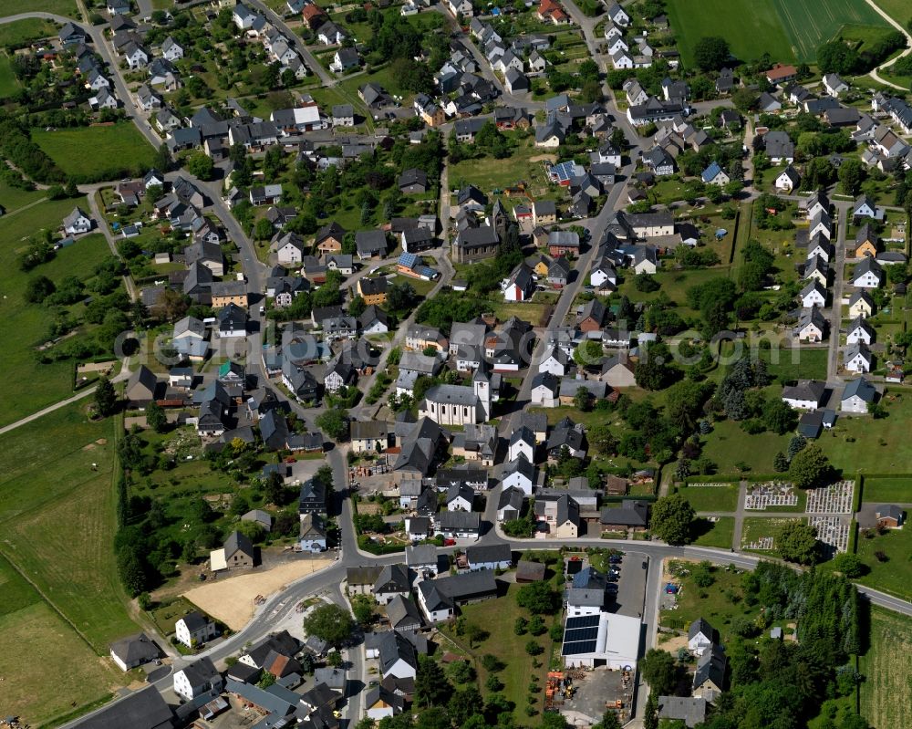 Aerial image Laufersweiler - City view from Laufersweiler in the state Rhineland-Palatinate