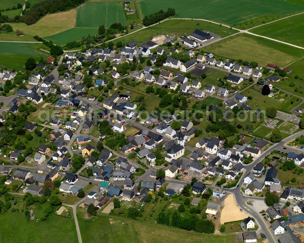 Aerial photograph Laufersweiler - City view from Laufersweiler in the state Rhineland-Palatinate