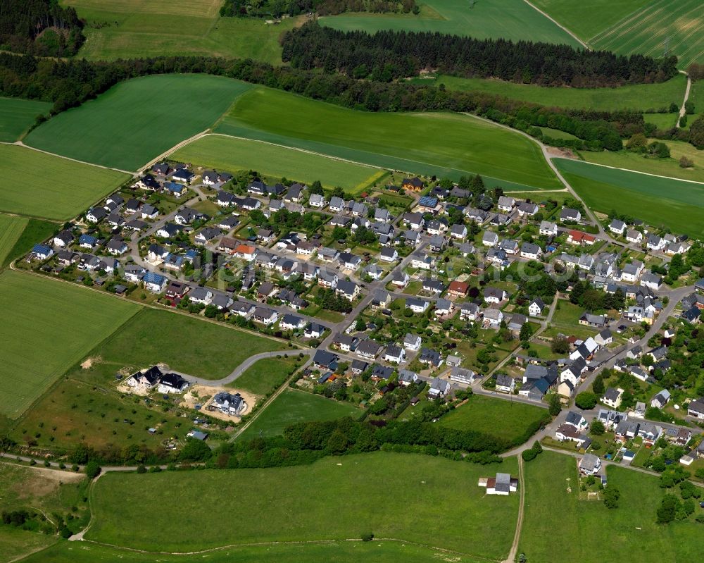 Laufersweiler from above - City view from Laufersweiler in the state Rhineland-Palatinate