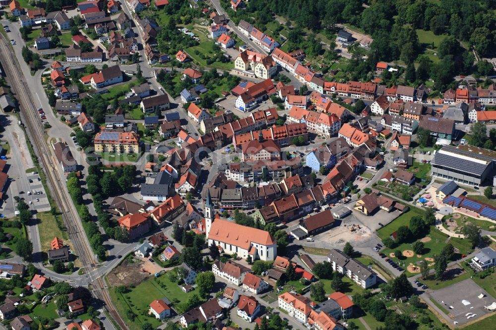 Aerial photograph Löffingen - City view of Loeffingen in the state Baden-Wuerttemberg