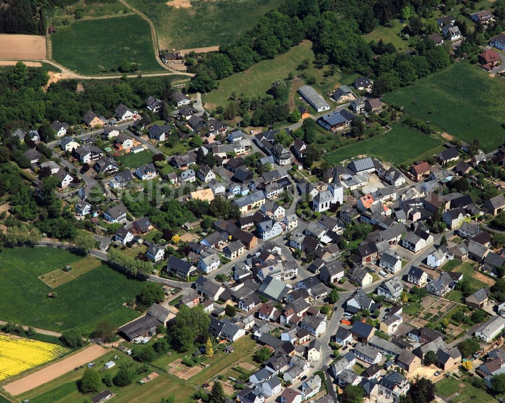 Lierschied from above - City view from Lierschied in the state Rhineland-Palatinate