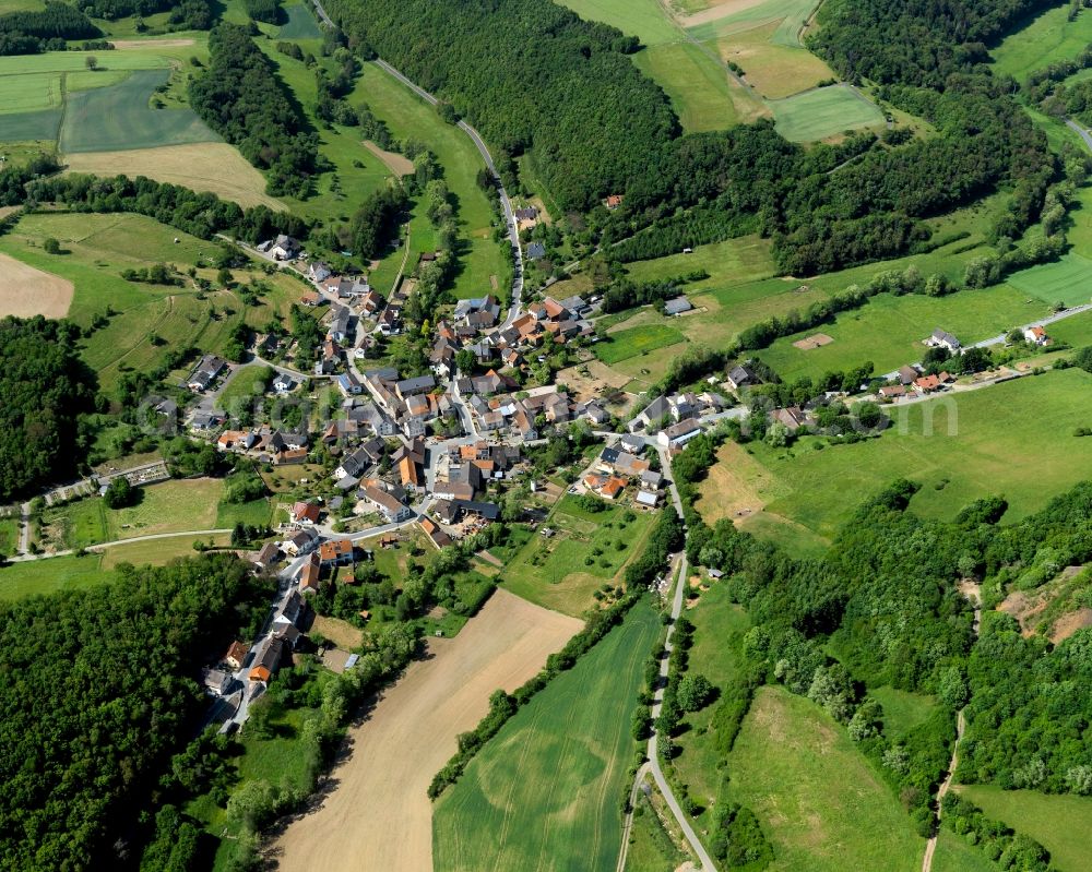 Löllbach from above - Cityscape of Loellbach in Rhineland-Palatinate