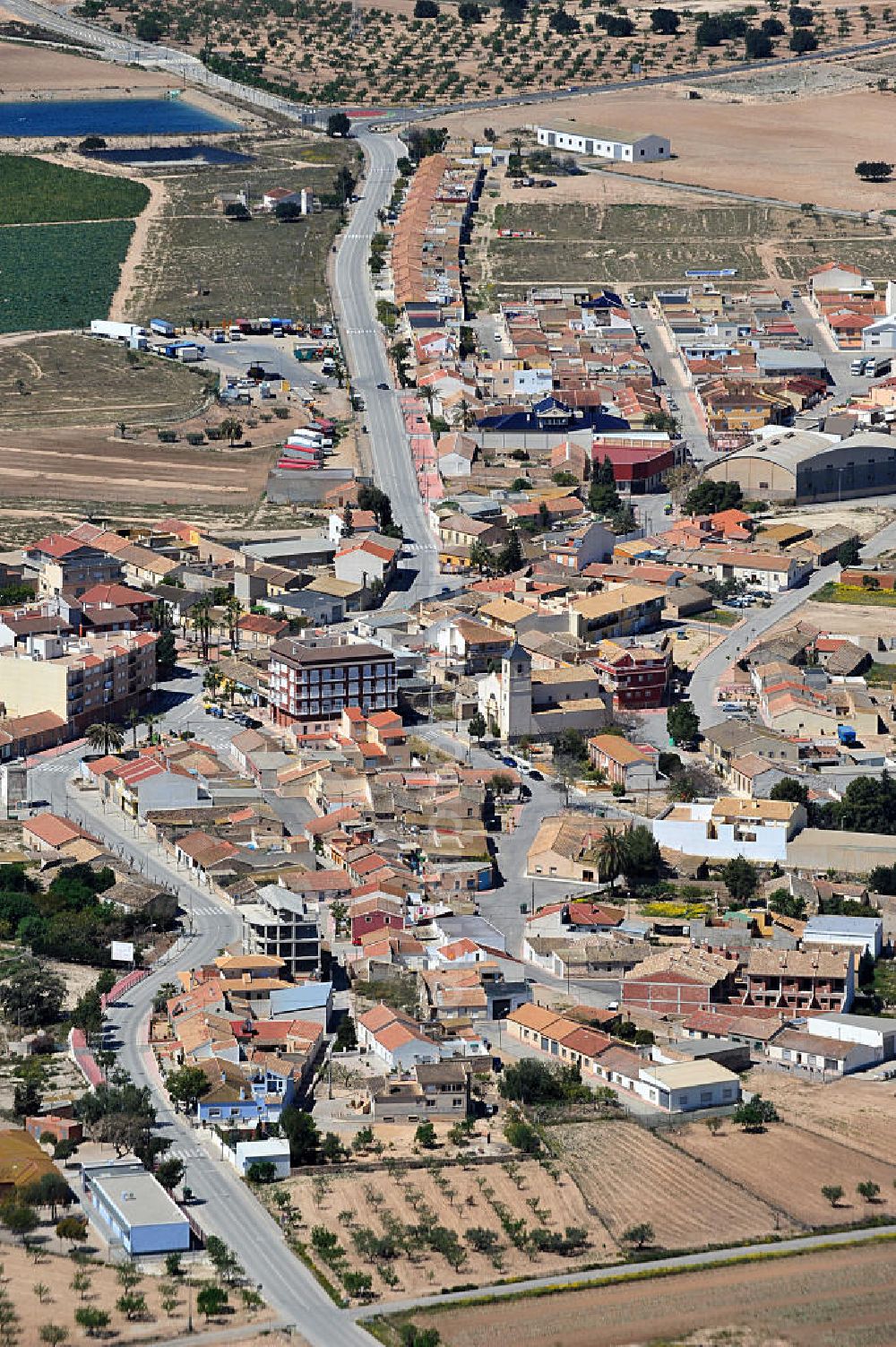 Aerial image Los Martinez del Puerto - Cityscape view of Los Martinez del Puerto in the region of Murcia in Spain