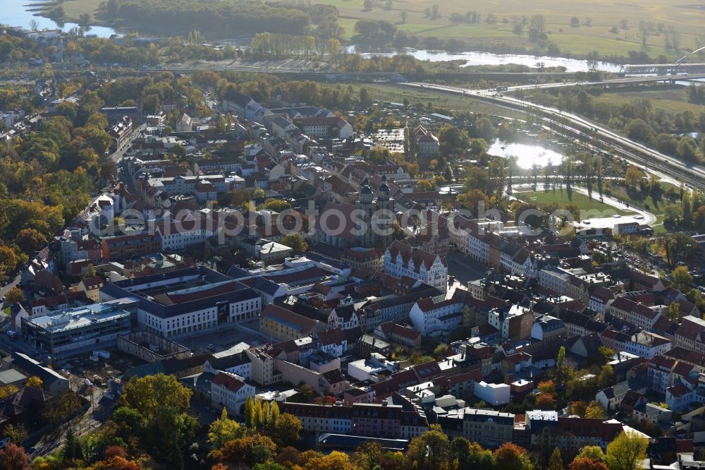 Aerial photograph Lutherstadt Wittenberg - City view of Lutherstadt Wittenberg in Saxony-Anhalt