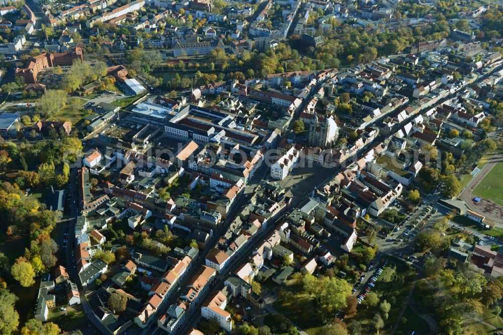 Aerial photograph Lutherstadt Wittenberg - City view of Lutherstadt Wittenberg in Saxony-Anhalt