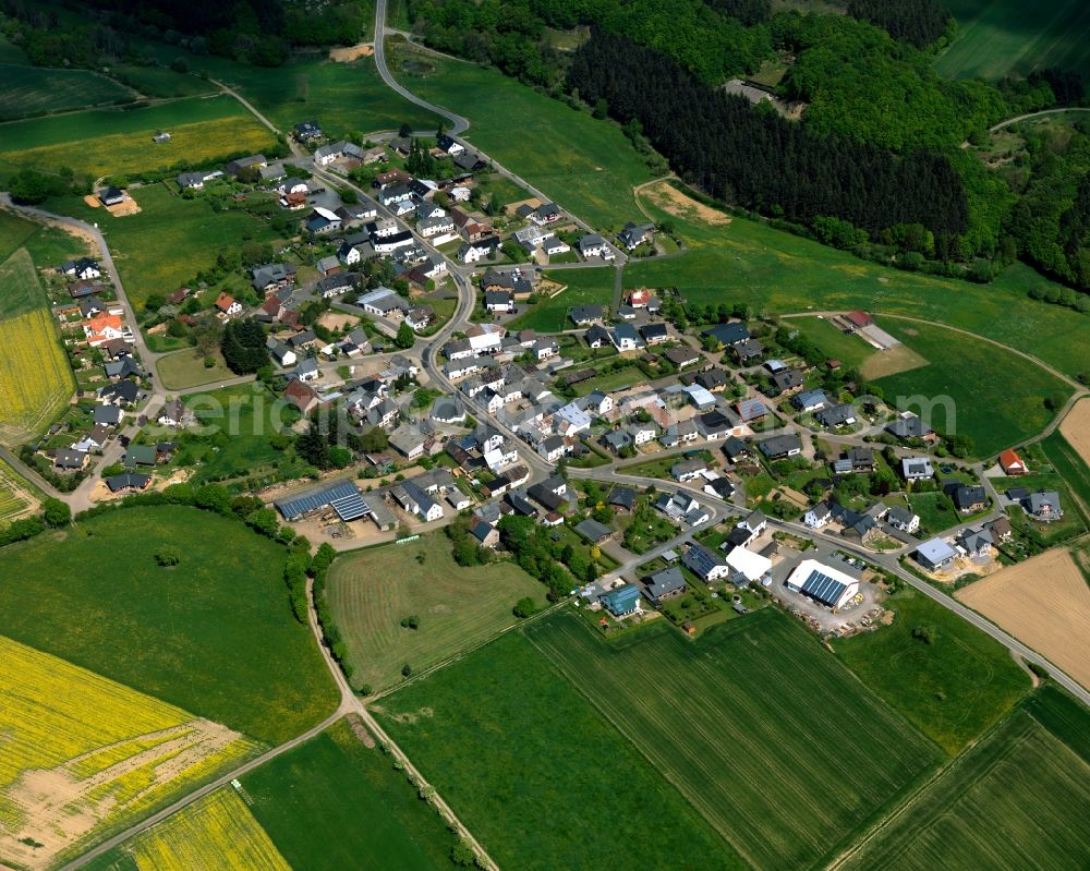 Aerial image Luxem - City view from Luxem in the state Rhineland-Palatinate