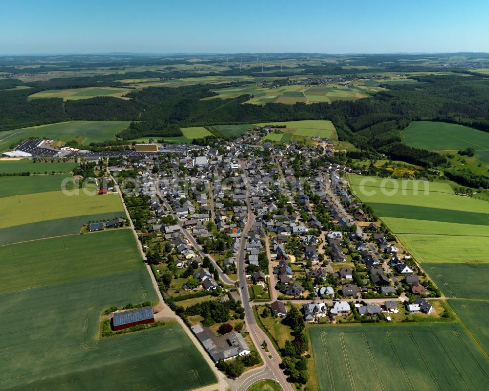 Aerial image Mastershausen - City view from Mastershausen in the state Rhineland-Palatinate